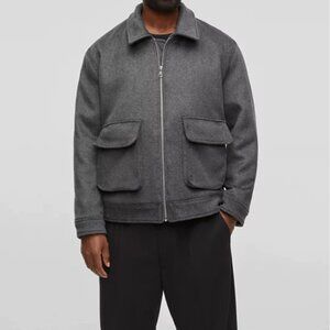 Mode of One Men's Utility Pocket Jacket Heather Onyx Size M